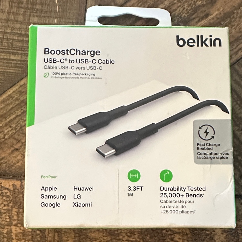 Belkin BoostCharge USB-C Cable in Black